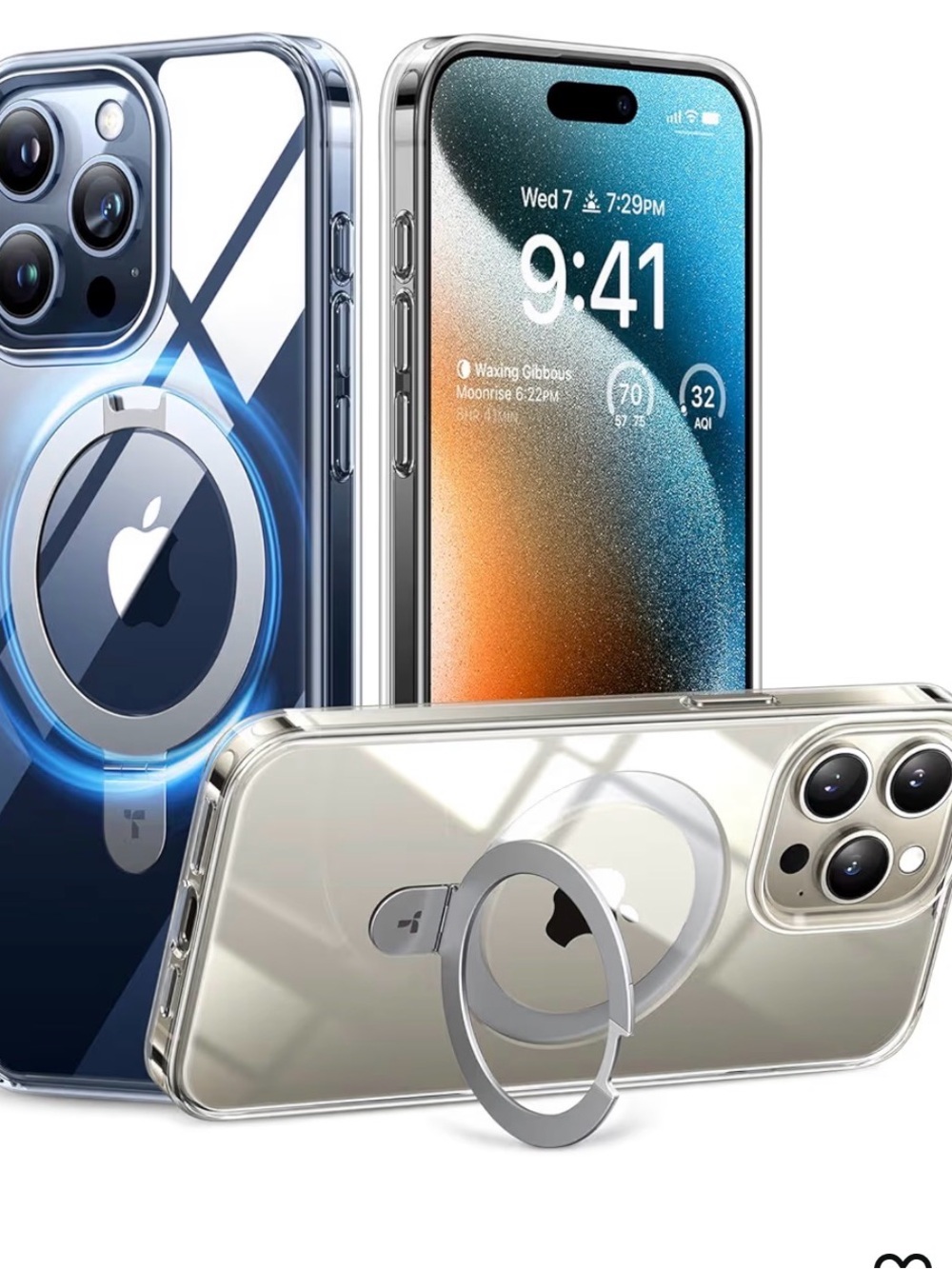 TORRAS Magnetic for iPhone 14 Pro Max Case with Stand